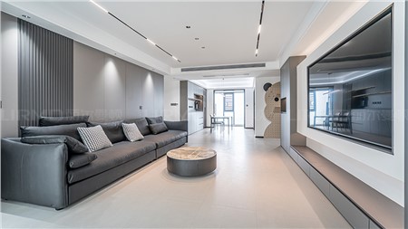 5.2w打造现代黑白灰风格的家160m² | 丽尔曼顿全房全屋定制