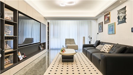 4.3w打造黑白灰现代风格的家131m² | 丽尔曼顿全房全屋整装