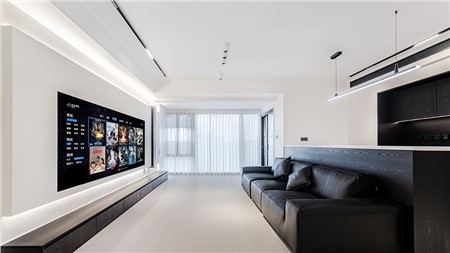 12.8w打造现代黑白风格的家130m² | 丽尔曼顿全房全屋整装