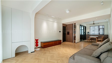 13.8w打造奶油中古风格的家121m² | 丽尔曼顿全房全屋定制