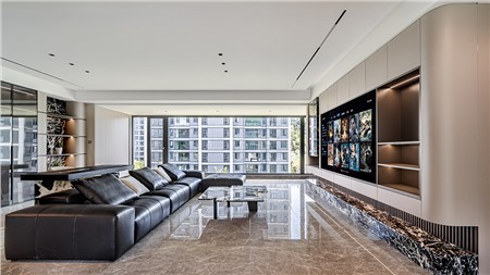 20.8w打造现代极简风格的家220m² | 丽尔曼顿全房全屋定制